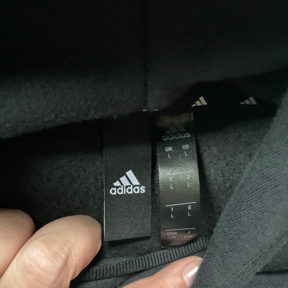 adidas 2020 SS Street Style Logo Hoodie Mens Sz Large.black - Picture 5 of 5